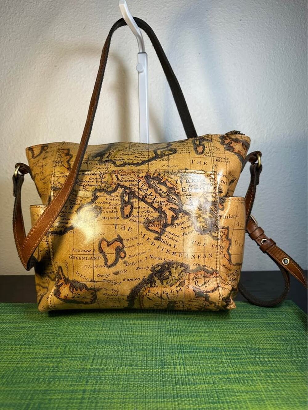 Patricia Nash Aveley Crossbody Bag – European Map Collection